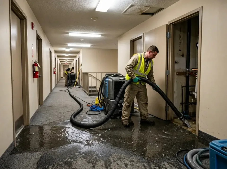 multi-unit-apartment-hallway-f-005 — frequently asked questions, Emergency Burst Pipe Water Extraction & Removal in Fox Cros…